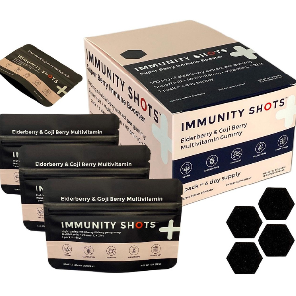 Supplements | Seattle Gummy Company | Elderberry & Goji Berry Immunity Gummies - Green Dragon Boutique