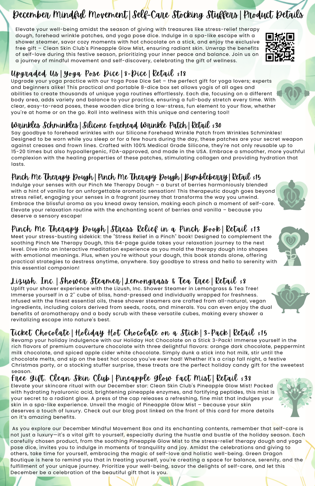 The Mindful Movement | Past Box | December 2023 - Green Dragon Boutique
