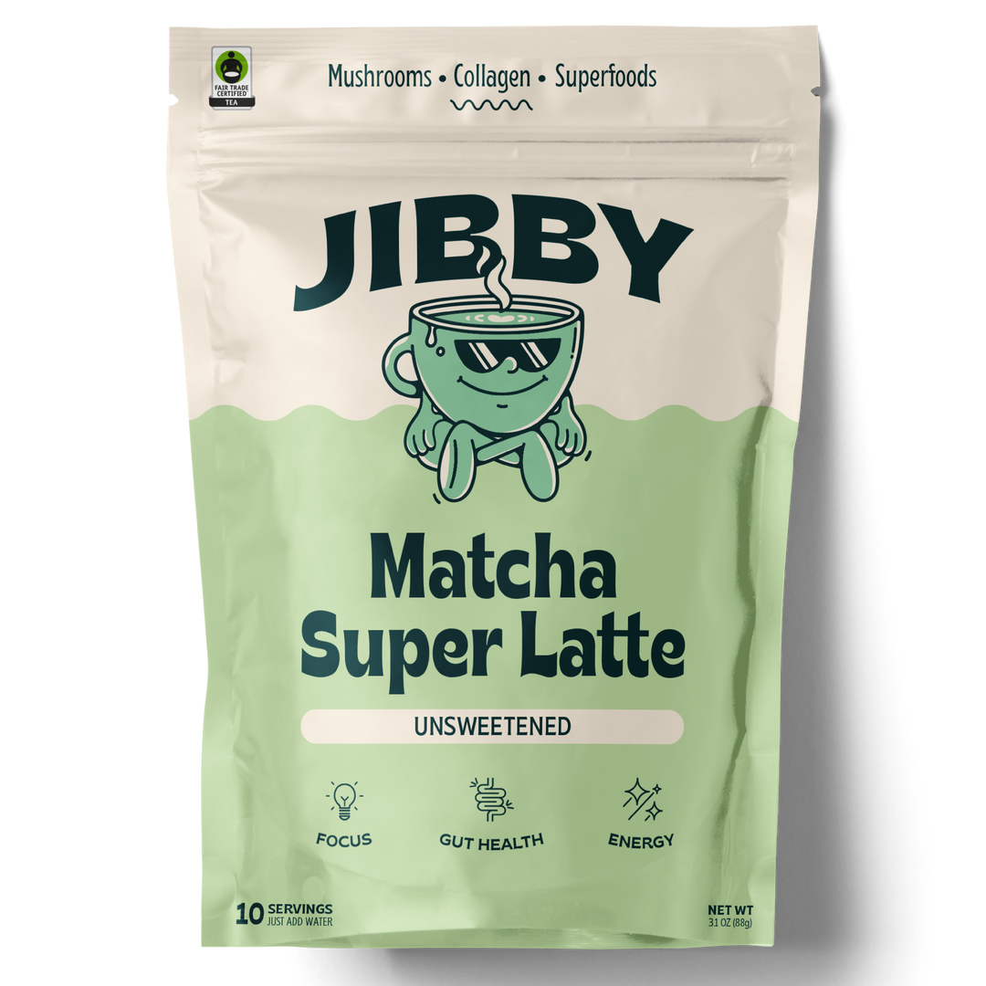 Latte Mix | Jibby Coffee | Matcha Super Latte | A Tad Sweet | 10 Servings