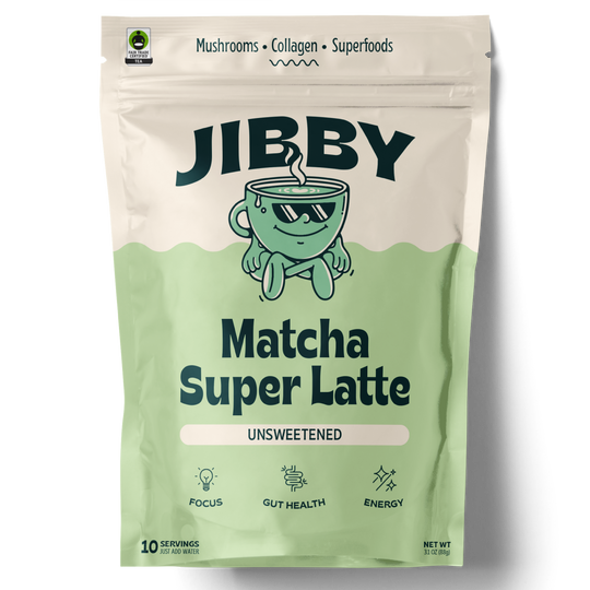 Latte Mix | Jibby Coffee | Matcha Super Latte | A Tad Sweet | 10 Servings