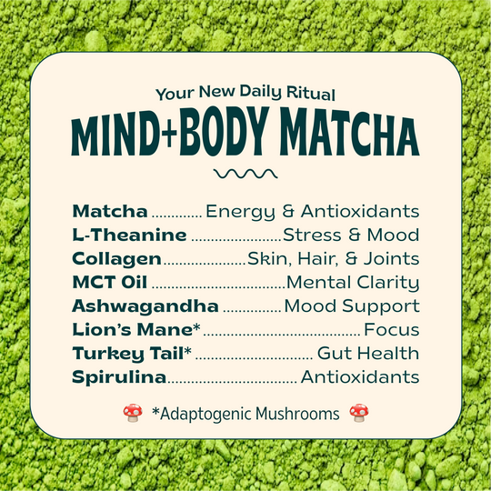 Latte Mix | Jibby Coffee | Matcha Super Latte | A Tad Sweet | 10 Servings