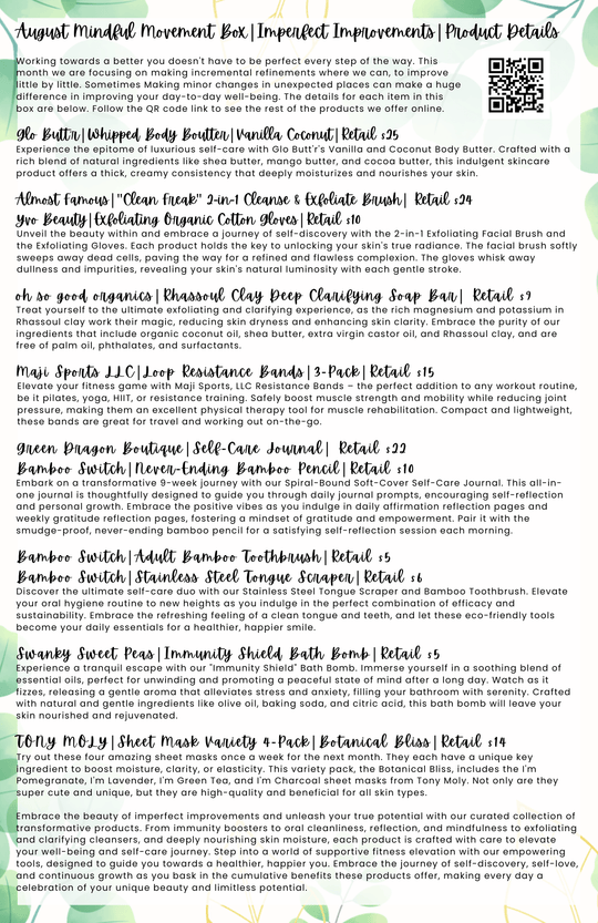 The Mindful Movement | Past Box | August 2023 - Green Dragon Boutique