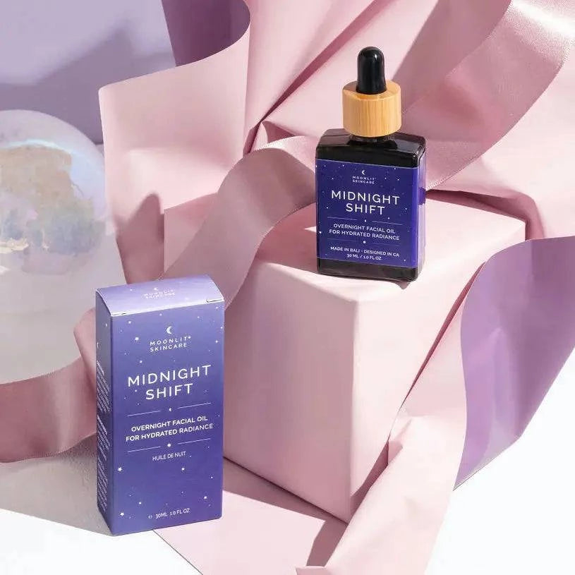 Face Oil | Moonlit Skincare | Midnight Shift Overnight Facial Oil - Green Dragon Boutique