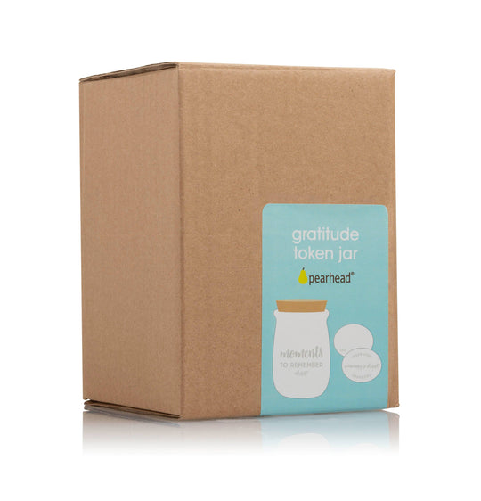 Ceramic Gratitude Blessings Jar & Memory Notecards, White - Green Dragon Boutique