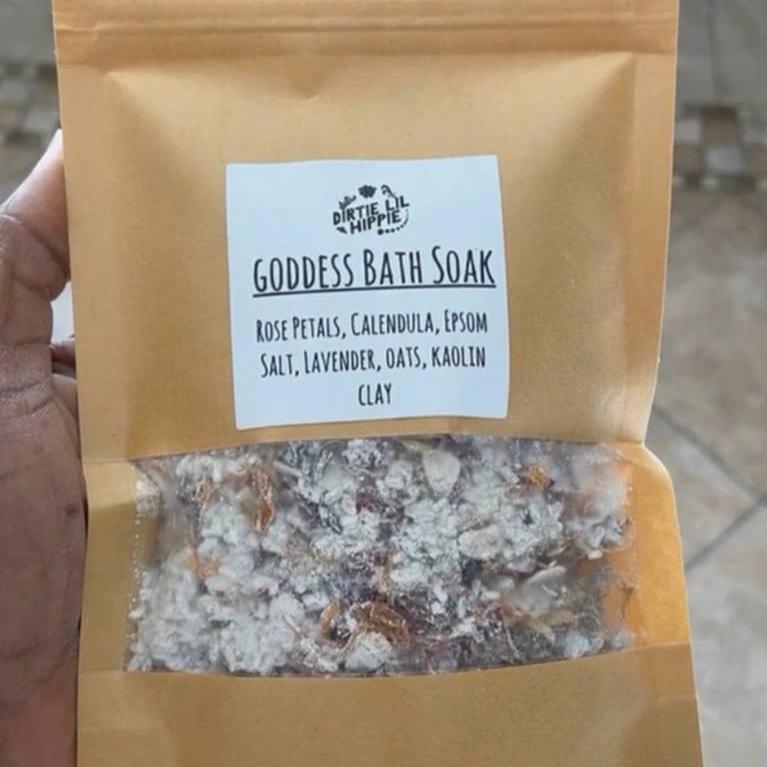 Bath Salts | Dirtie Little Hippie | Goddess Bath Soak | Single