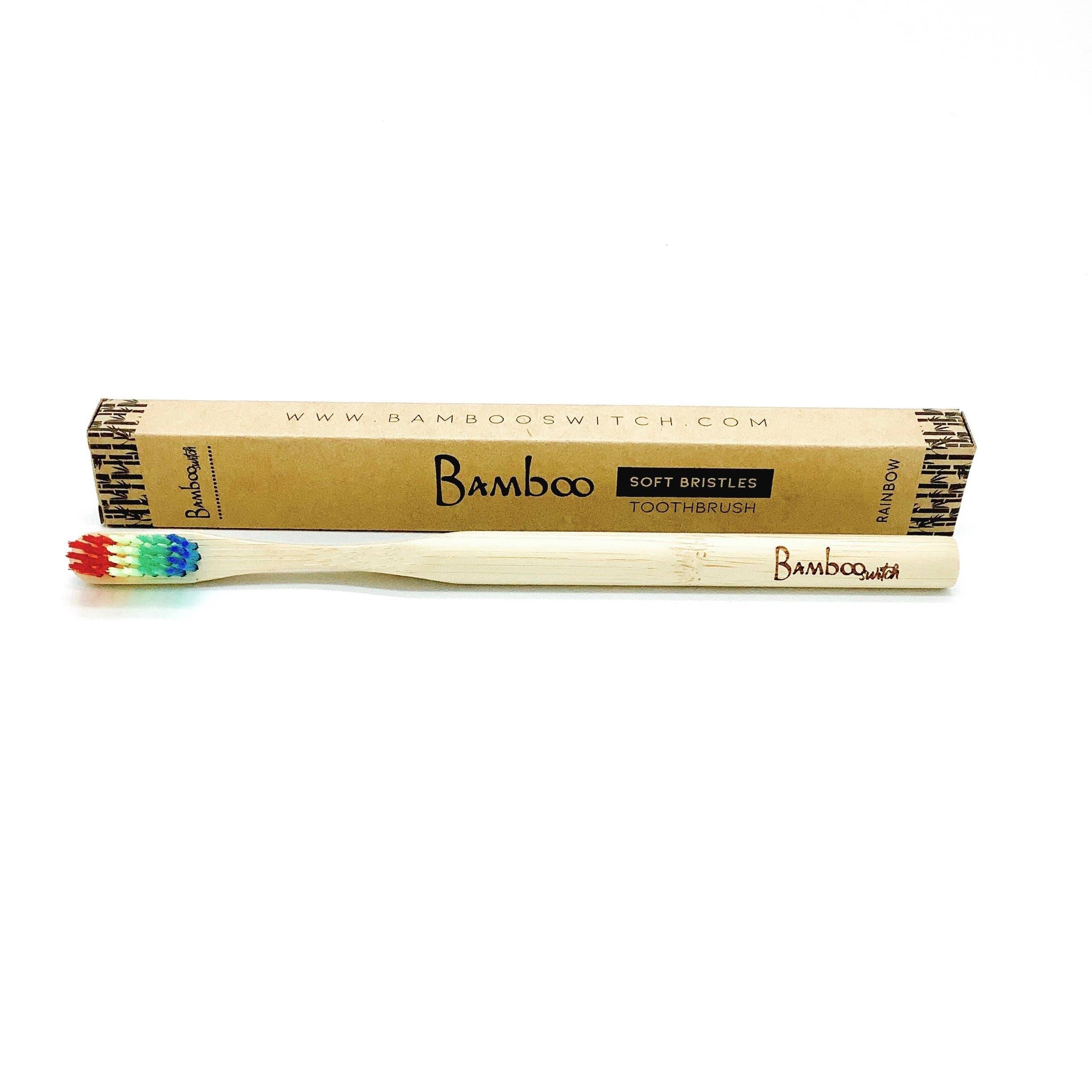 Adult Bamboo Toothbrush + Pride Rainbow - Green Dragon Boutique