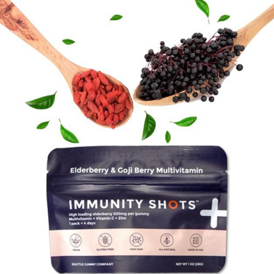 Supplements | Seattle Gummy Company | Elderberry & Goji Berry Immunity Gummies - Green Dragon Boutique