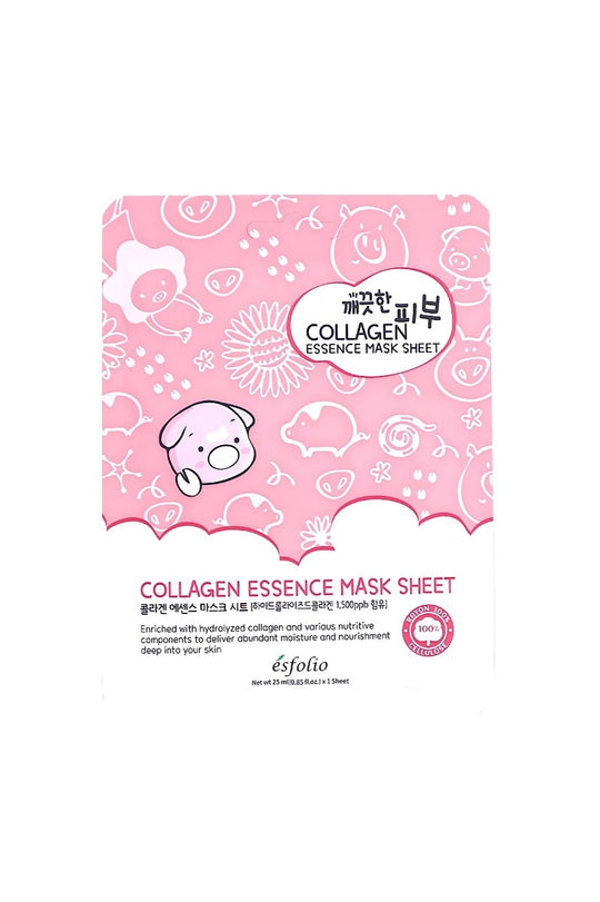 Sheet Mask | Esfolio | Hyaluronic Acid and Peach Essence Sheet Mask