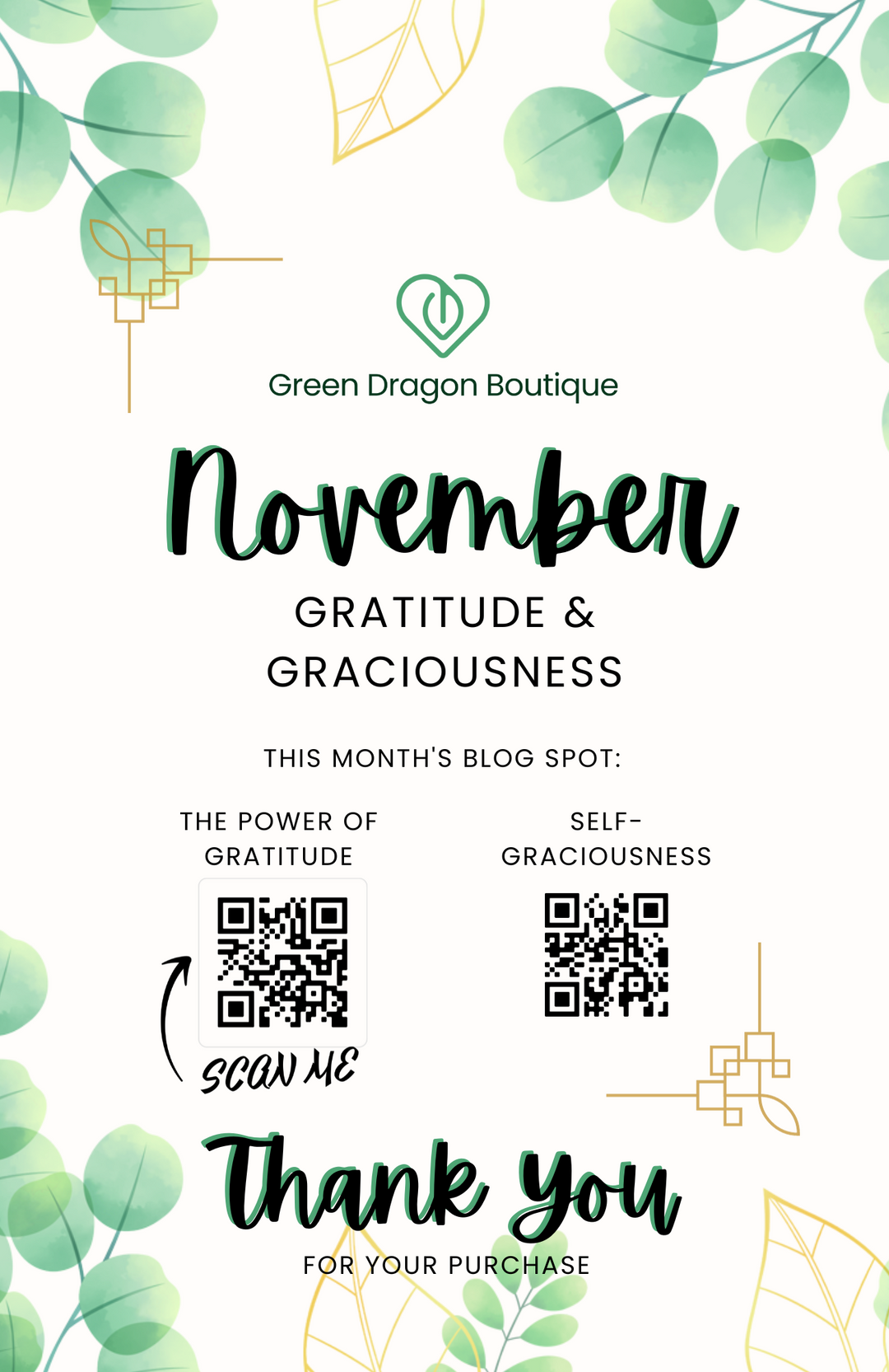 The Mindful Movement | Past Box | November 2023 - Green Dragon Boutique