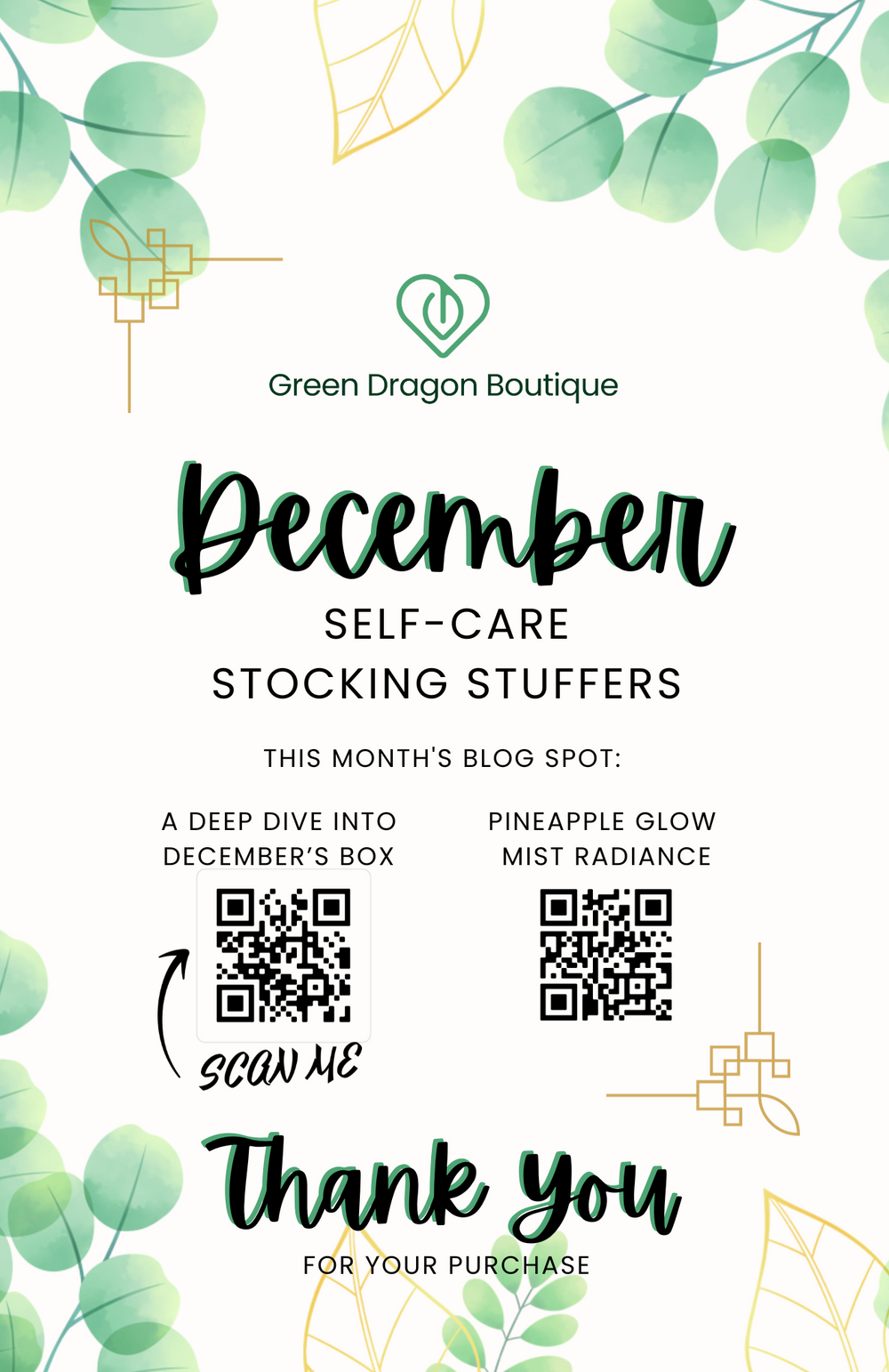 The Mindful Movement | Past Box | December 2023 - Green Dragon Boutique