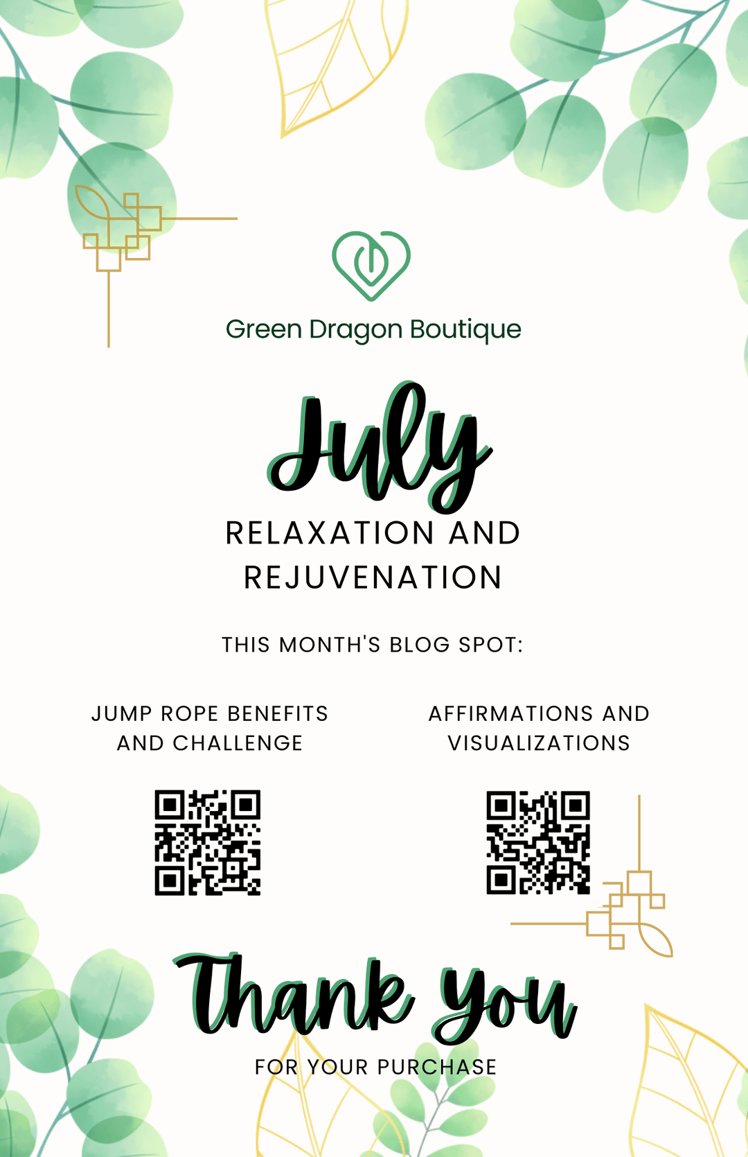 The Mindful Movement | Past Box | July 2023 - Green Dragon Boutique