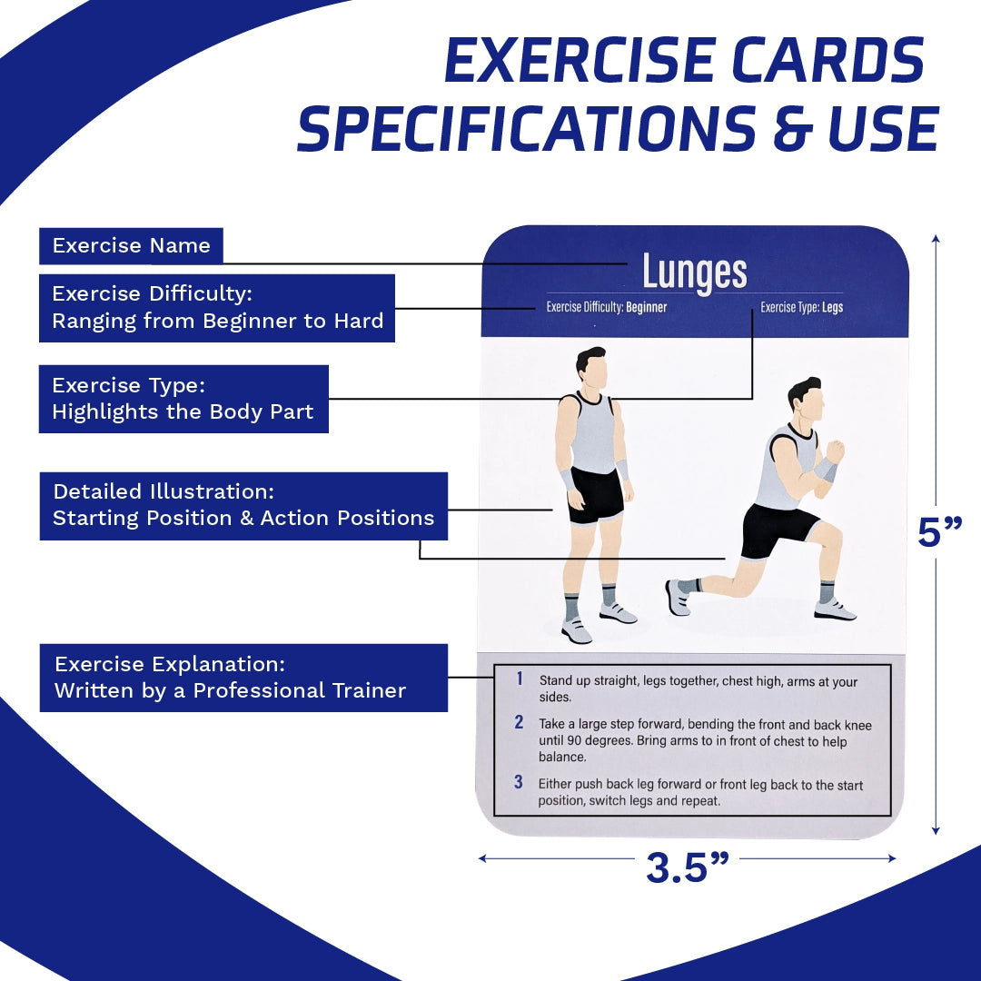 Exercise Card Deck | Acupoint | HIIT & Bodyweight Fitness Cards - Green Dragon Boutique