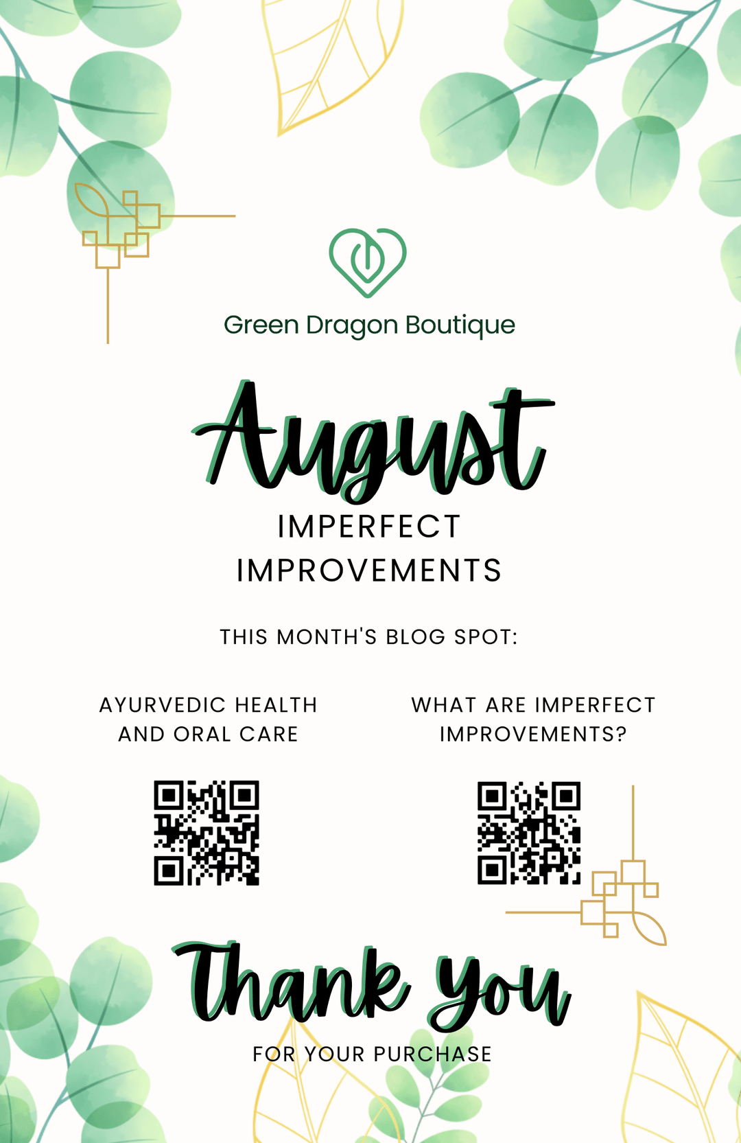 The Mindful Movement | Past Box | August 2023 - Green Dragon Boutique