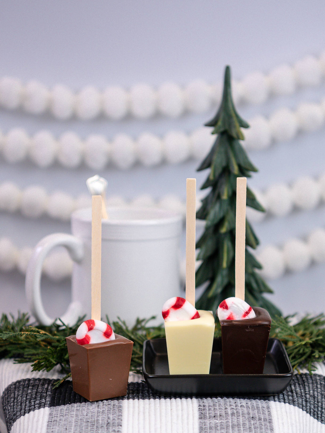 Hot Chocolate on a Stick 3-pack - Peppermint and Holiday: Holiday - Green Dragon Boutique