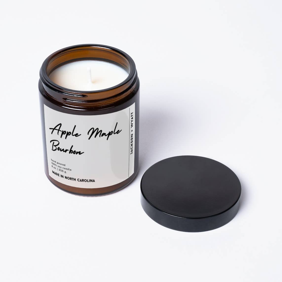 Organic Soy Candle | Jackson + Wyatt | Year Round | Apple Maple Bourbon - Green Dragon Boutique