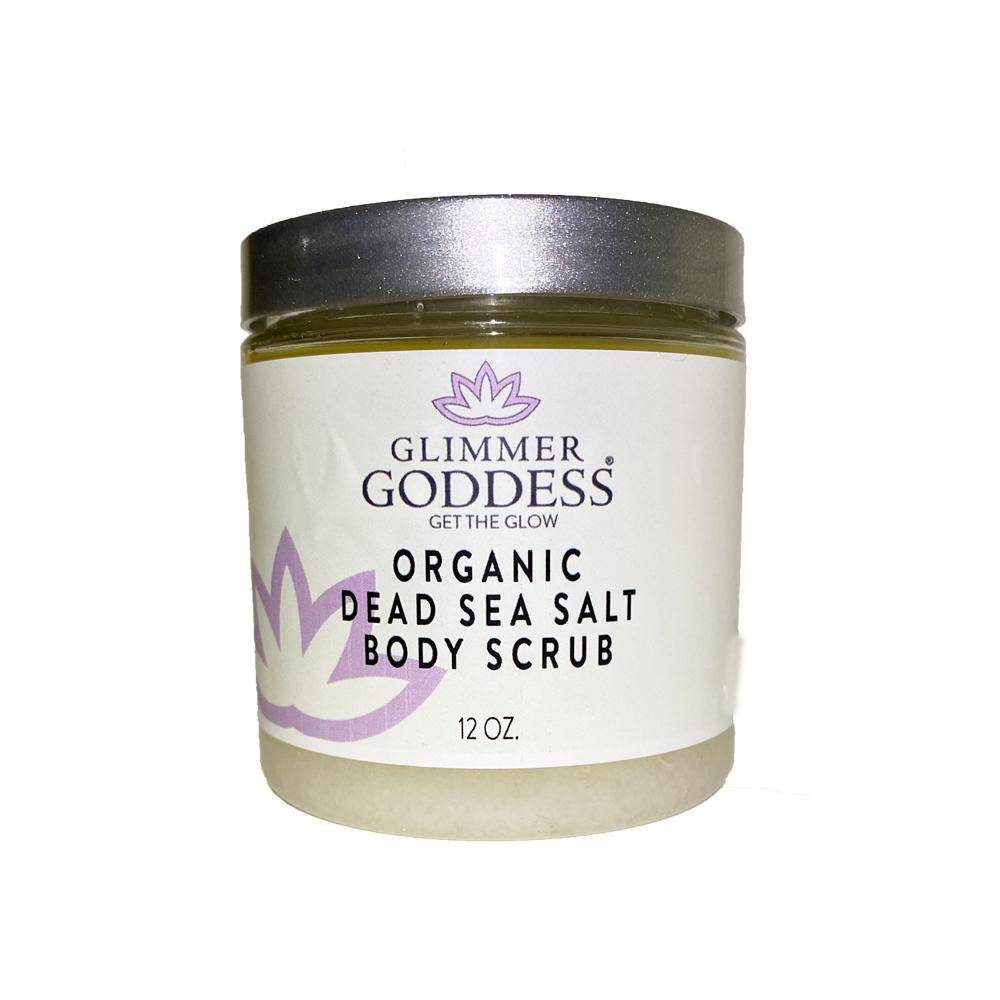 Body Scrub | Glimmer Goddess | Organic Dead Sea Salt Body Scrub