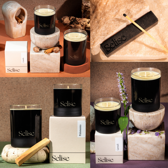 Candle | Selise Studios | Three Coconut Candle Bundle | Canela, Lavouli, Palomento