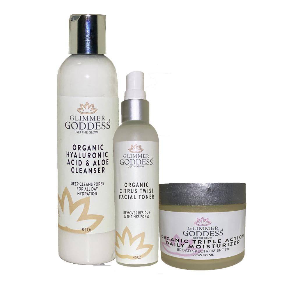 Skin Care Set | Glimmer Goddess | Organic Anti-Aging Skin Care Collection