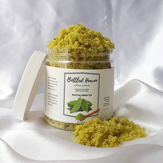 Body Scrub | Bottled Heaven | Natural Matcha Green Tea Body Scrub