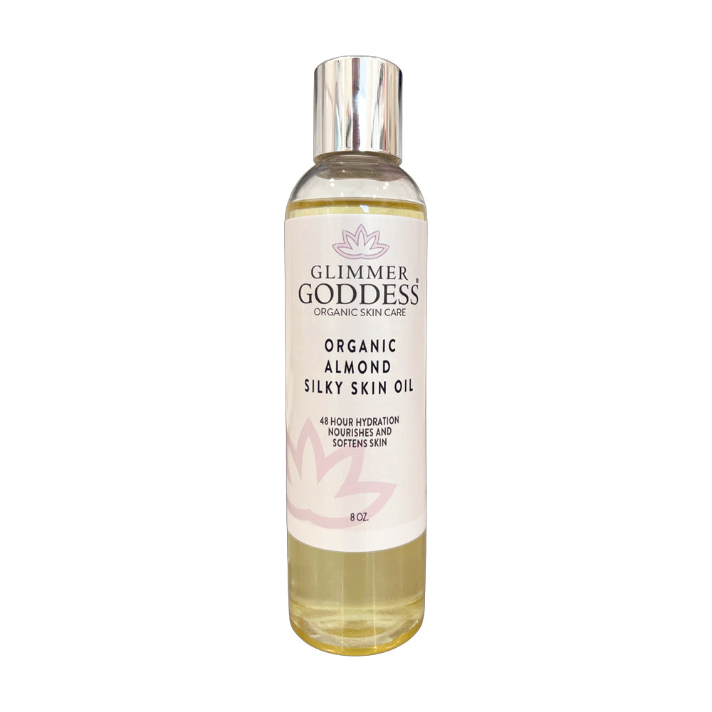 Body Oil | Glimmer Goddess | Organic Almond Silky Skin Oil