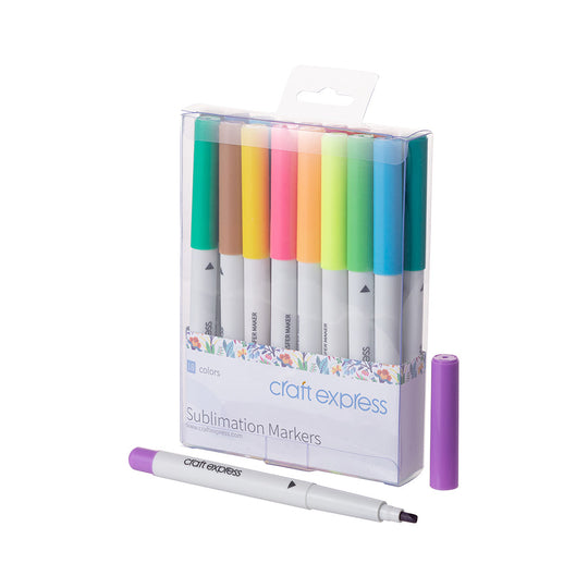 Markers | Craft Express | 18-Pack Assorted Colors Joy Sublimation Markers