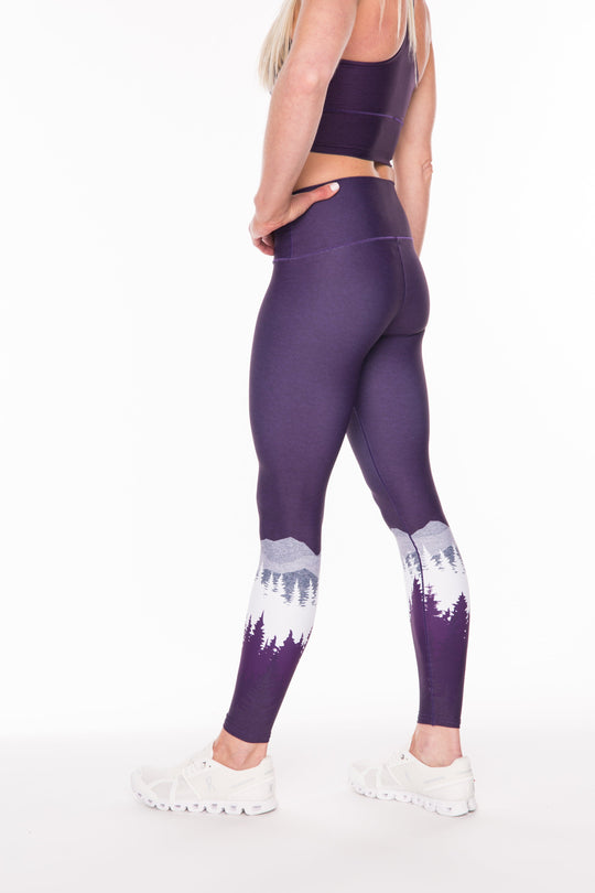 Yoga Pants | Colorado Threads | Summit Yoga Pants | Purple