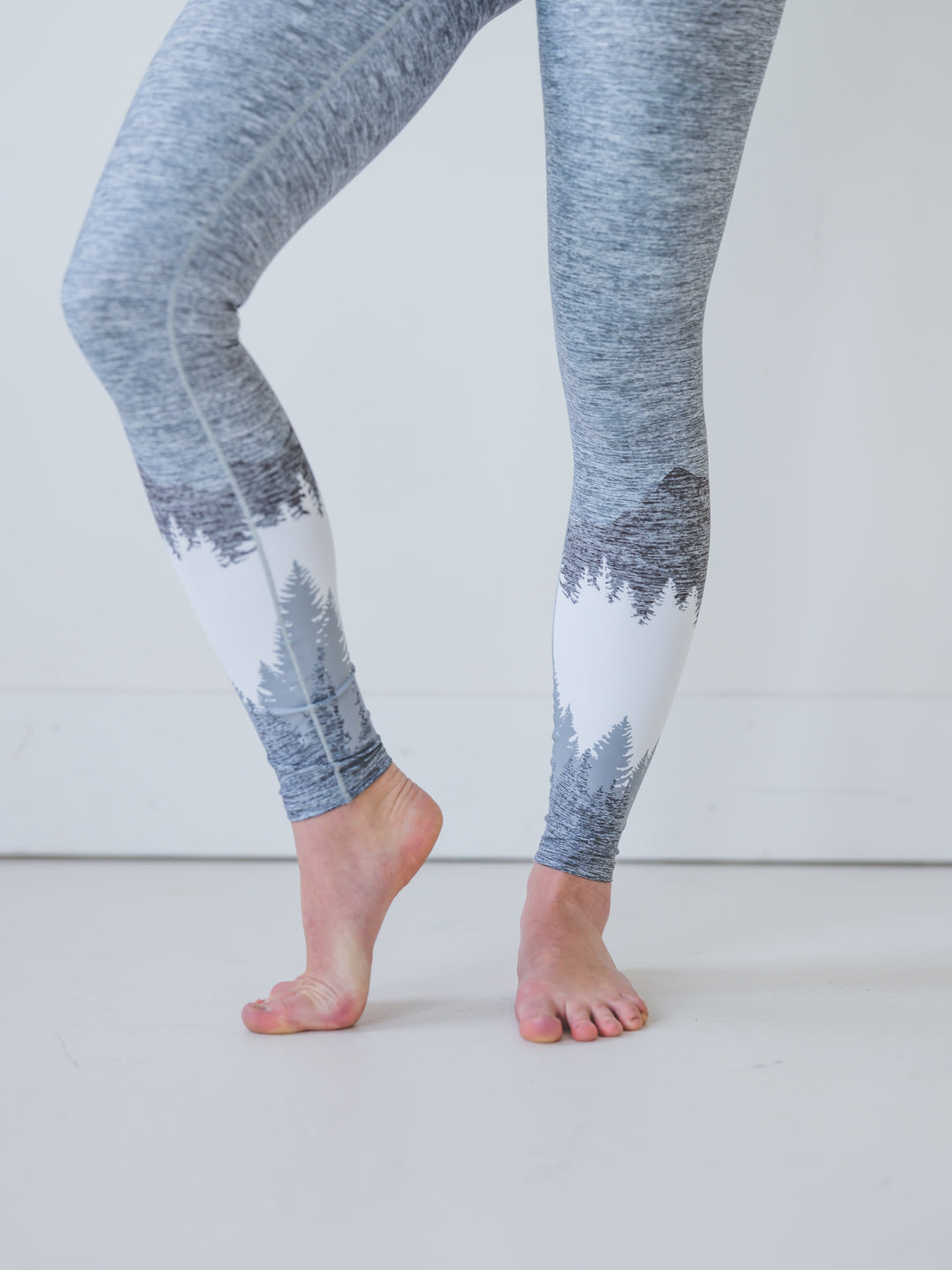 Yoga Pants | Colorado Threads | Ash Grey Mountain Yoga Pants