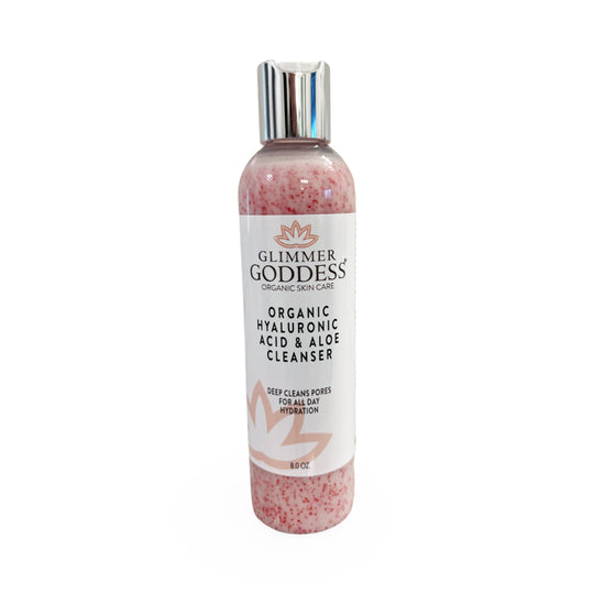 Facial Cleanser | Glimmer Goddess | Organic Hyaluronic Acid & Aloe Cleanser