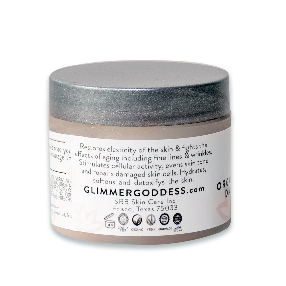 Face Cream | Glimmer Goddess | Organic Triple Action Daily Moisturizer