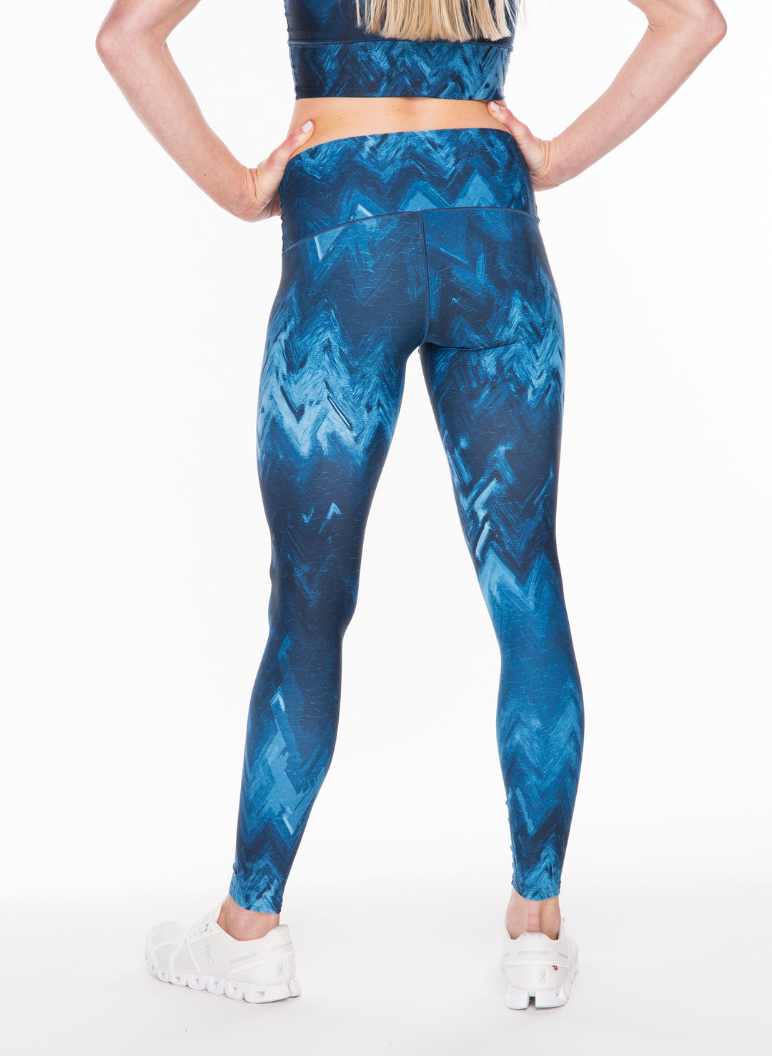 Yoga Pants | Colorado Threads | Blue Wave Yoga Pants