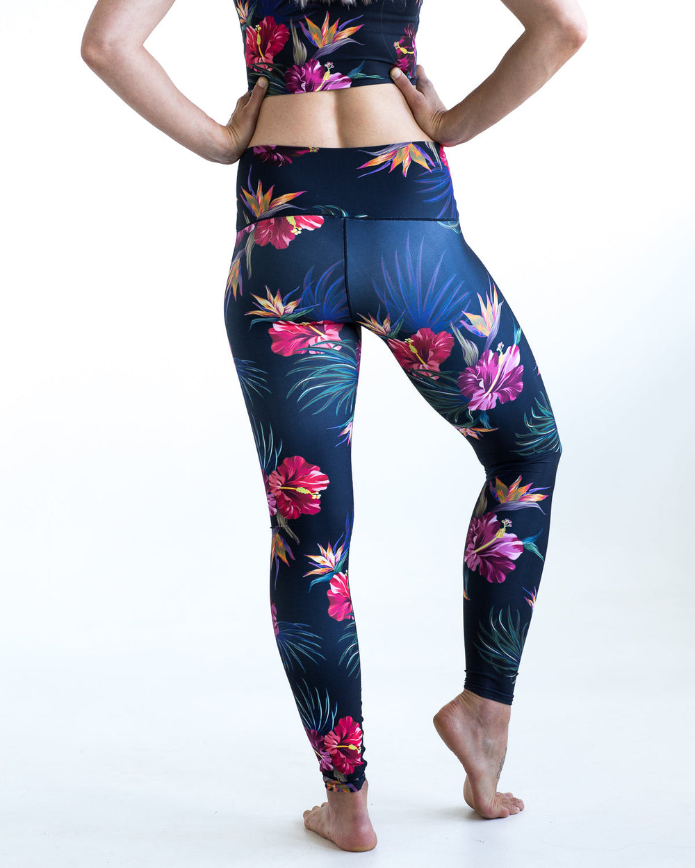 Yoga Pants | Colorado Threads | Tropical Floral Yoga Pants