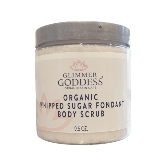 Body Scrub | Glimmer Goddess | Organic Whipped Sugar Fondant Body Scrub