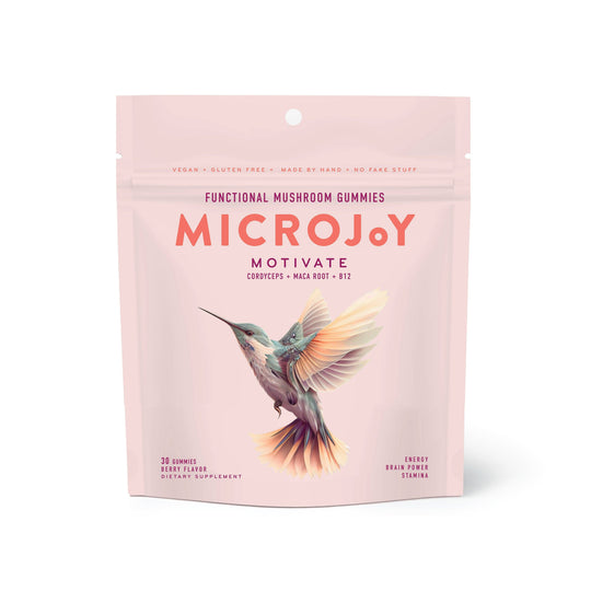 CLEARANCE - MARKED DOWN 40% - BEST BY DATE 01/2025 | Supplements | Microjoy | Motivate Mushroom Gummies