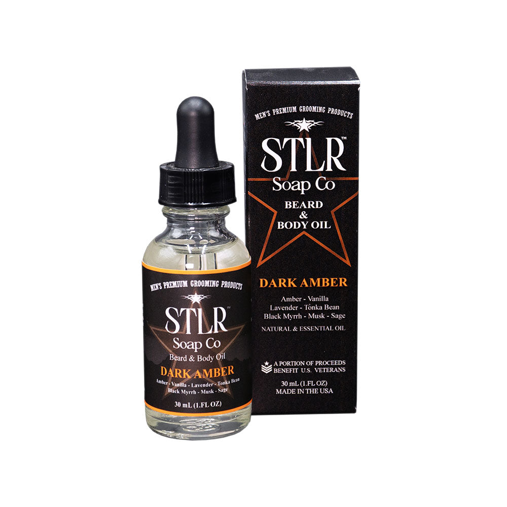 Beard Oil | STLR Soap Co. | Dark Amber Beard Oil