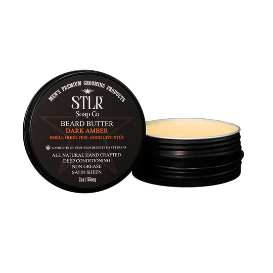 Beard Butter | STLR Soap Co. | Dark Amber Beard Butter