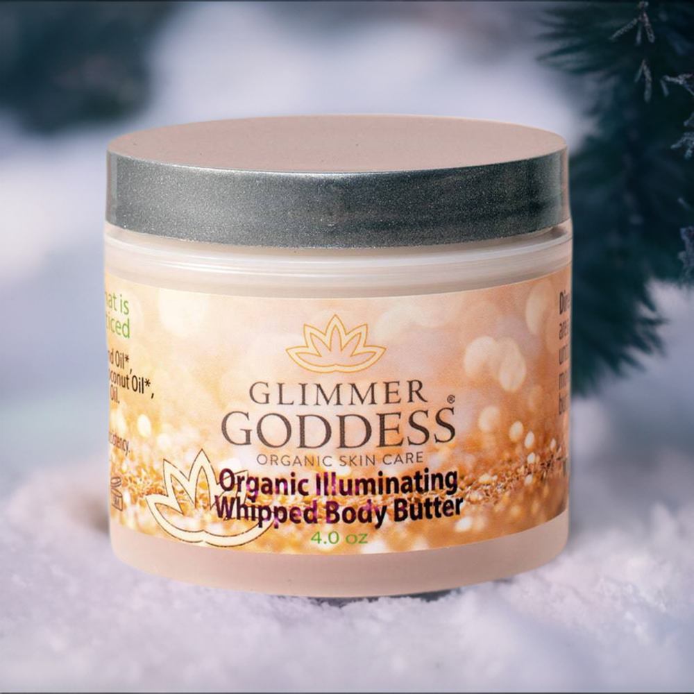 Body Butter | Glimmer Goddess | Organic Illuminating Whipped Body Butter