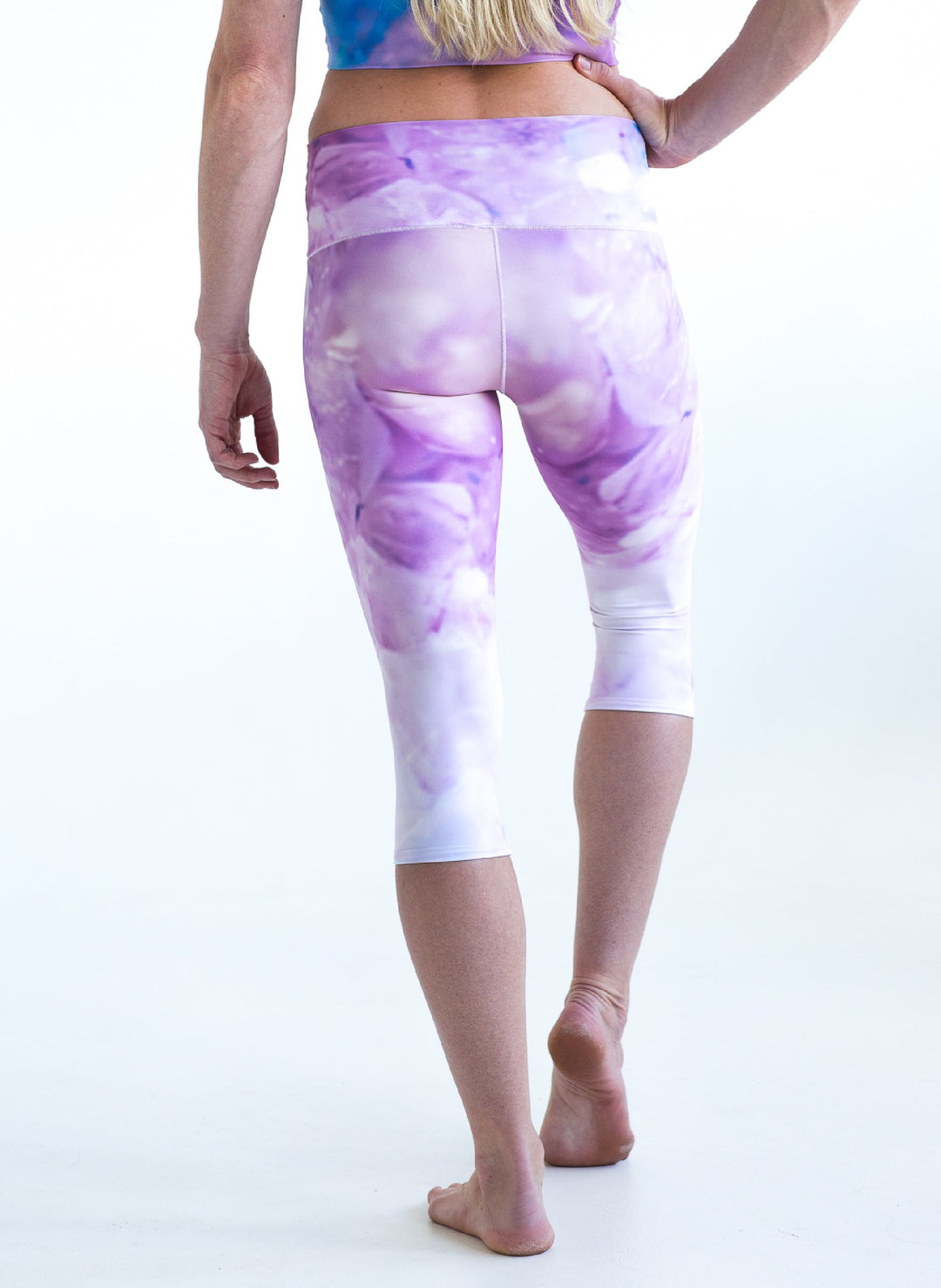 Yoga Pants | Colorado Threads | Pink Tie Dye Capris